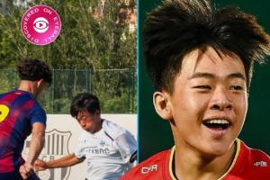 ??國外博主關(guān)注16歲鄺兆鐳：千萬別小瞧中國足球，它正在崛起