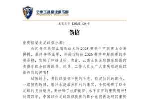 祝賀重慶銅梁龍奪得2025賽季中甲聯(lián)賽亞軍！
