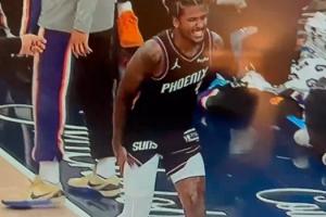 傷得不輕啊！杰倫·格林痛得齜牙咧嘴 右腿根本不敢受力