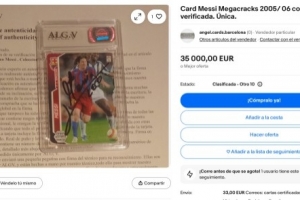 世體：梅西親簽的05-06賽季球星卡將被拍賣，估價(jià)高達(dá)3.5萬(wàn)歐元