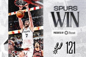 雙塔之一！馬刺贏球海報(bào)：本場6中6的科內(nèi)特扣籃登上封面