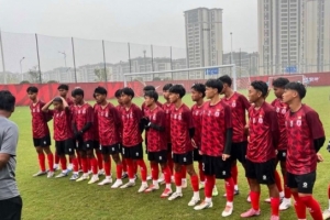 U16國足熱身賽4-0戰(zhàn)勝緬甸隊，球隊本月出戰(zhàn)U17亞預(yù)賽