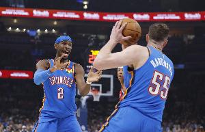 還少個(gè)二當(dāng)家！雷霆前13場(chǎng)凈勝202分 此前僅三隊(duì)前13場(chǎng)凈勝200+