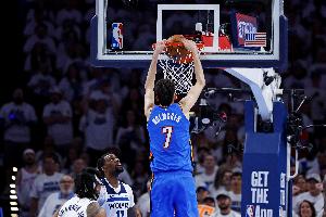 表現(xiàn)活躍！霍姆格倫半場12中6&三分2中1拿到14分6板&搶3個前場板