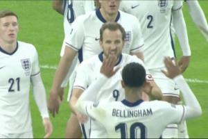 挑事？記者說貝林不滿被換下沒與球隊慶祝進球，實際他與凱恩擊掌