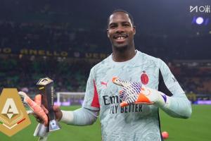 實(shí)至名歸！邁尼昂6次撲救當(dāng)選米蘭1-0國米一役全場最佳