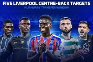德轉(zhuǎn)列利物浦冬窗中衛(wèi)5大目標：格伊領(lǐng)銜，葡體兩將+狼堡中衛(wèi)在列