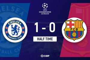 半場(chǎng)-切爾西暫1-0巴薩 孔德自擺烏龍恩佐兩進(jìn)球被吹阿勞霍染紅