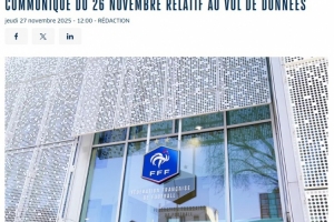 法國(guó)足協(xié)稱其系統(tǒng)遭黑客攻擊，用戶的姓名、電話等信息被泄露