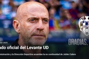 暫列倒數(shù)第二！官方：萊萬特宣布解雇主教練朱利安·卡萊羅