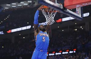 明天雷霆對陣勇士再添傷員：多特因內(nèi)收肌拉傷缺陣