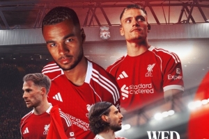 利物浦發(fā)布對陣桑德蘭海報：維爾茨、加克波、麥卡、索博出鏡