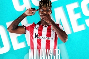 連過3人小角度爆桿！官方：尼科·威廉姆斯獲西甲11月最佳進(jìn)球