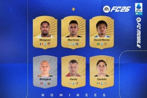 意甲11月最佳球員候選：邁尼昂、勞塔羅、瓦爾迪、扎尼奧洛在列