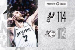 科內(nèi)特絕殺蓋帽慶祝上封面！馬刺發(fā)贏球海報：你不覺得有趣嗎？