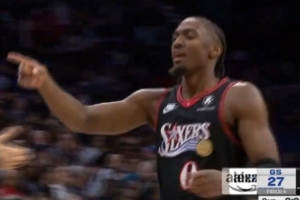 又20分差距了！馬克西橫撤步跳投 76人47-27打停勇士