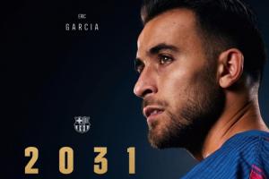 巴薩官方：球隊與24歲后衛(wèi)埃里克·加西亞續(xù)約，合同至2031年