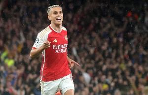 單場英超替補(bǔ)登場破門+被換下，特羅薩德是阿森納隊史第三位