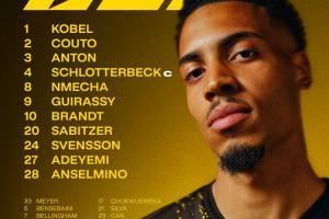 多特對陣霍芬海姆首發(fā)：吉拉西、阿德耶米在列，小貝林厄姆替補