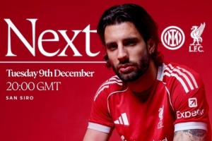 利物浦官推曬海報，預熱歐冠客戰(zhàn)國際米蘭