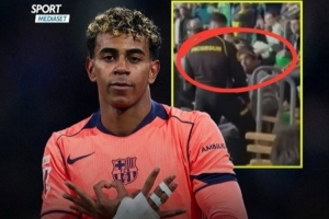 意媒：父親慶祝亞馬爾進(jìn)球時(shí)太興奮，惹惱貝蒂斯球迷并被帶離看臺(tái)