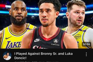 你是懂標(biāo)題的??魔仙哥：我跟老布朗尼和東契奇打了比賽！