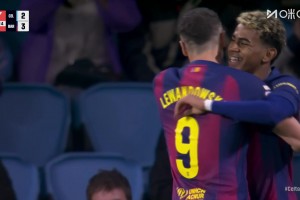 巴薩3-2塞爾塔！拉什福德橫傳莫里巴解圍失誤，亞馬爾破門(mén)