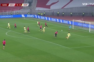 格魯吉亞禁區(qū)內(nèi)手球送點(diǎn)！奧亞薩瓦爾主罰命中！