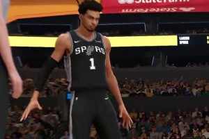 上來就隔扣詹姆斯！2K大神操作文班亞馬，這看著就很爽啊