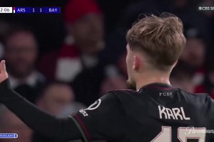 拜仁1-1扳平槍手！17歲天才卡爾包抄破門！格納布里擺度助攻！