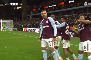 【集錦】歐聯(lián)杯-桑喬首發(fā)馬倫梅開二度 維拉2-1年輕人