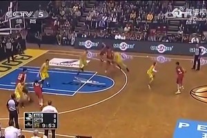 后來的事沒人能想到！14年周琦在中國男籃首秀，實在太驚艷了！