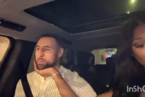 真甜蜜！克萊賽后載性感女友，開心表示：我寶貝幫我挑的衣服??