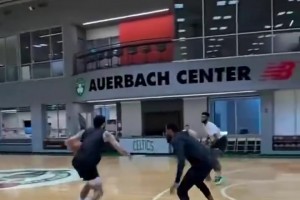 塔圖姆最近這訓(xùn)練狀態(tài)，看起來離復(fù)出不遠了哦！