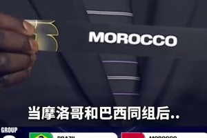 會有什么故事呢？巴西摩洛哥被抽到同組，兩邊截然不同的反應(yīng)！